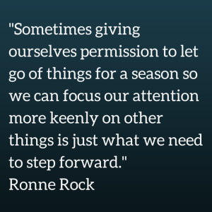 -Sometimes giving ourselves permission